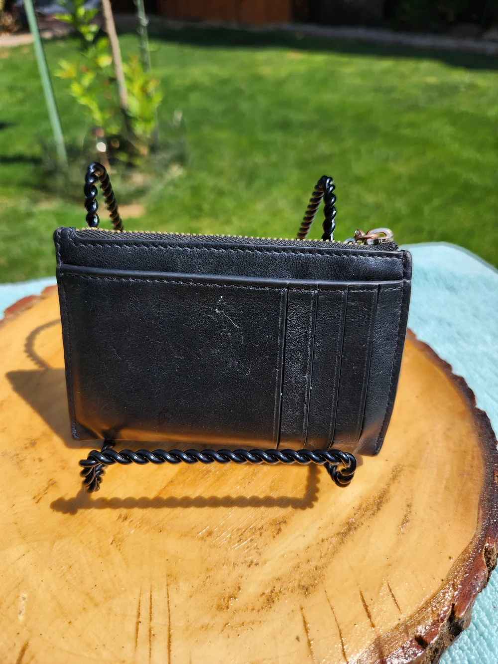Kate Spade Quilted Black Leather Card Holder